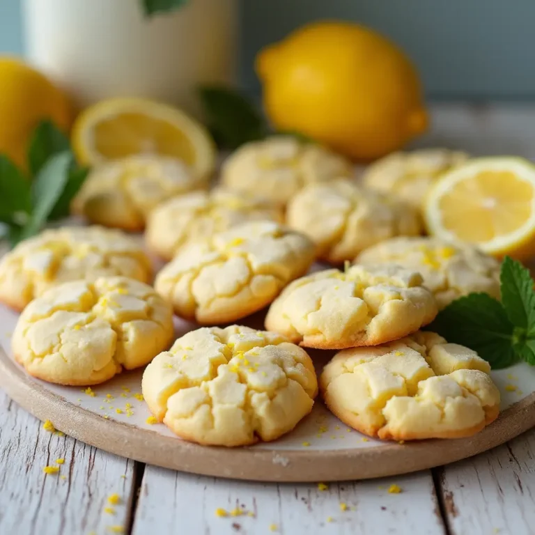 lemon crinkle cookies recipe