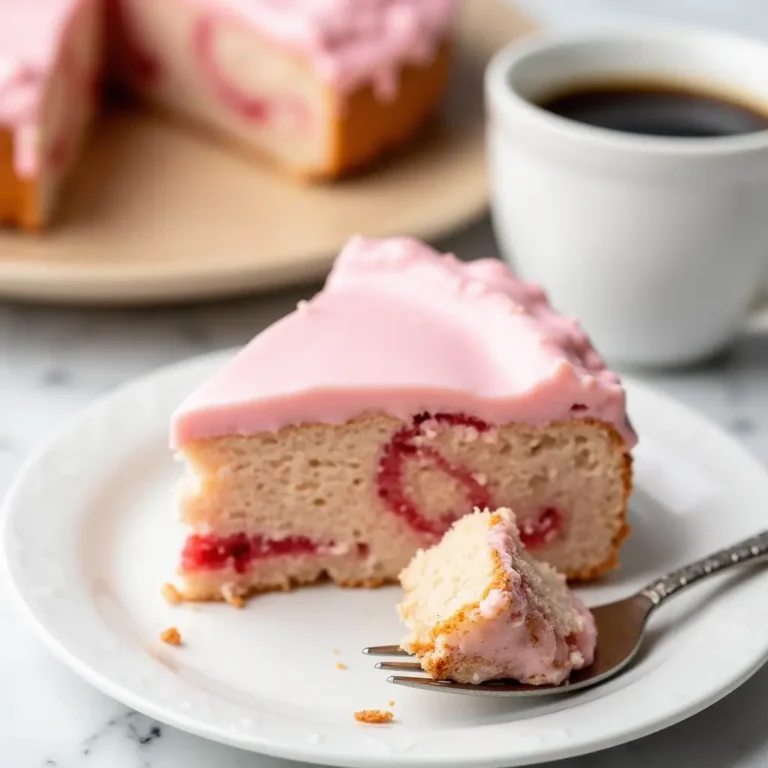 strawberry honeybun cake