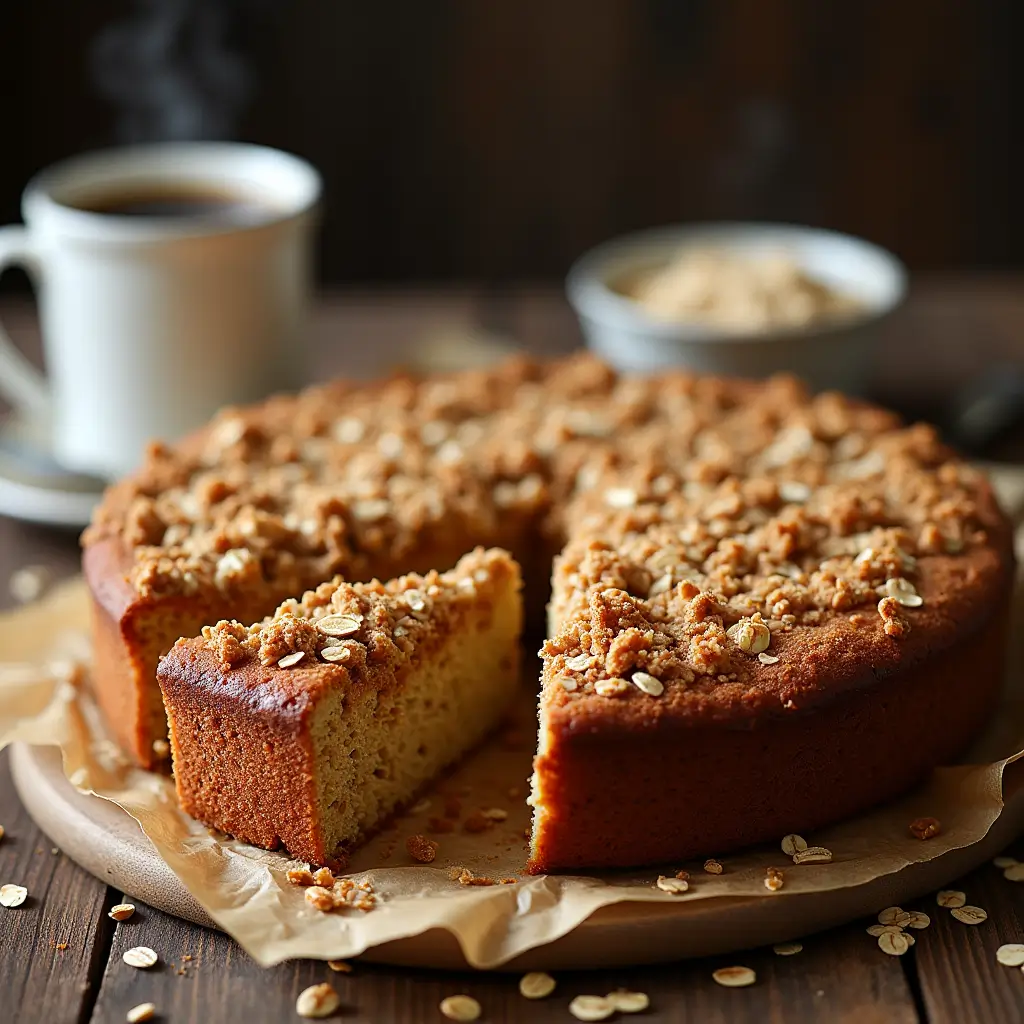 Coffee Cake Recipe with Oatmeal Streusel