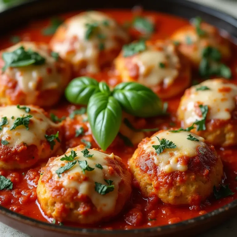 Chicken Parmesan Meatballs