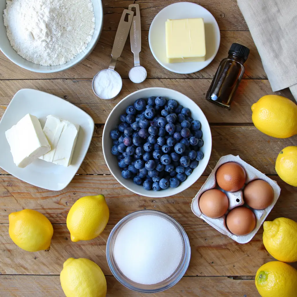 lemon blueberry mascarpone cake ingredients